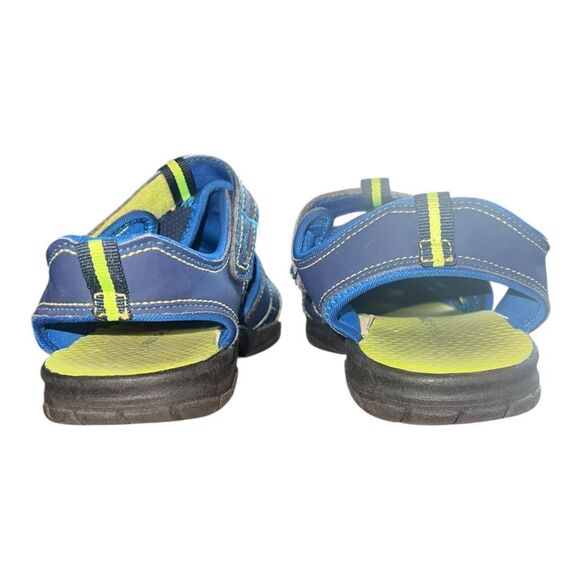 Falls Creek Boys Summer Outdoor Beach Sports Closed-Toe Sandals Blue Sz 2 EUC - Picture 7 of 9